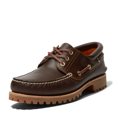 Timberland Scarpa da barca da uomo Authentic 3-Eye Lug Handsewn