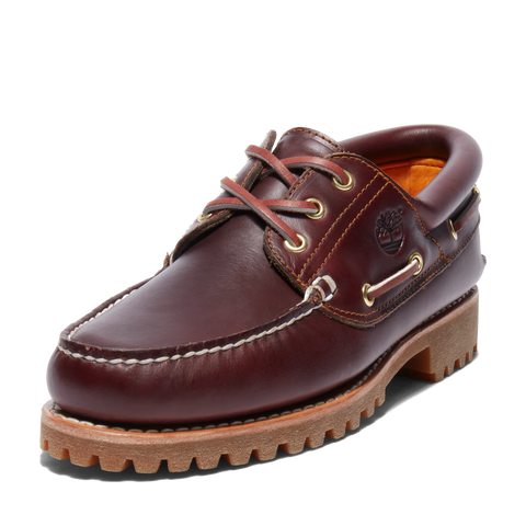 Timberland Scarpa da barca da uomo Authentic 3-Eye Lug Handsewn