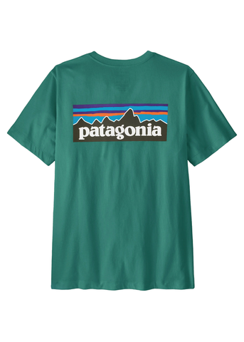 Patagonia T-Shirt da uomo manica corta P-6 Logo verde