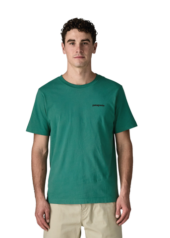 Patagonia T-Shirt da uomo manica corta P-6 Logo verde