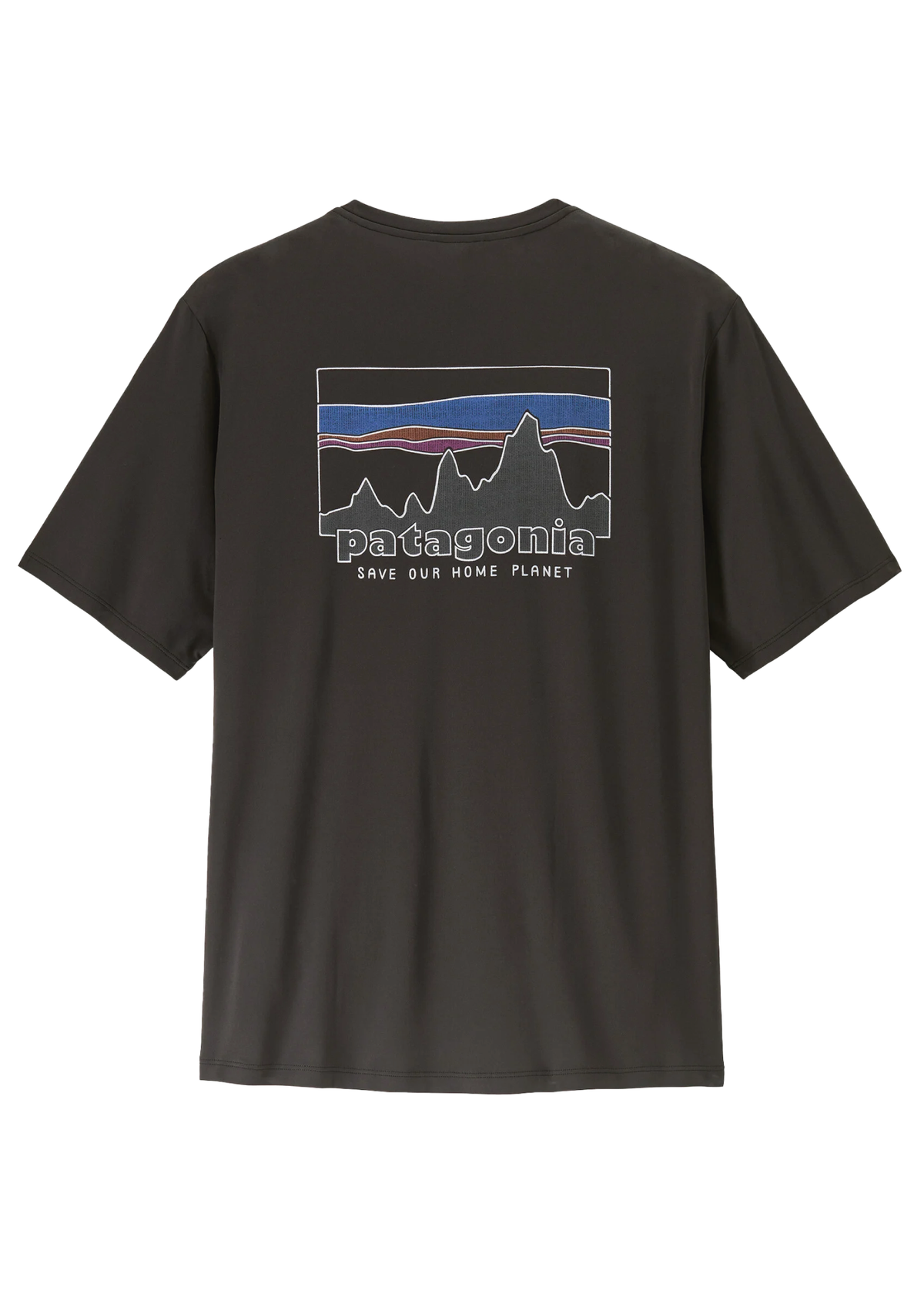 Patagonia T-Shirt da uomo manica corta Capilene Cool Daily nera