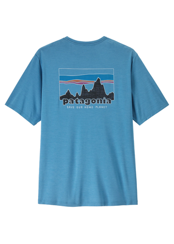 Patagonia Herren T-Shirt kurzärmlig Capilene Cool Daily hellblau