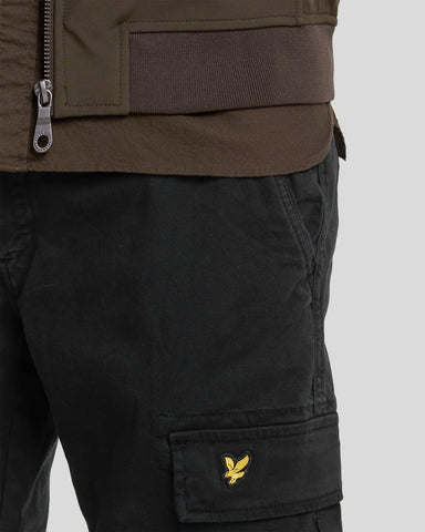 Lyle & Scott Pantalone Con Tasconi da uomo Cargo Nero