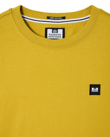 Weekend Offender T-Shirt da uomo manica corta Brooklands gialla