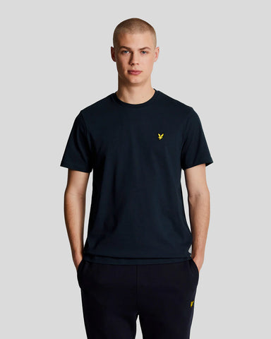 Lyle & Scott T-Shirt da uomo manica corta Plain Blu