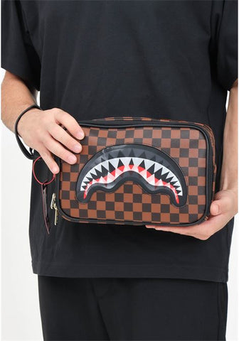 Sprayground Clutch Unisex Sip Lenticular Chomp Brown