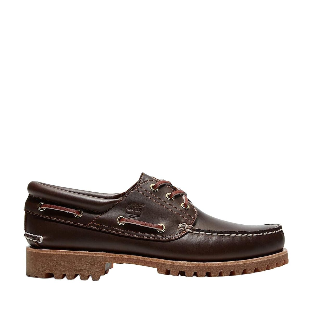 Timberland Scarpa da barca da uomo Authentic 3-Eye Lug Handsewn