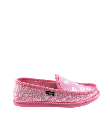 Trooper unisex shoes slip on Bandana Paisley pink