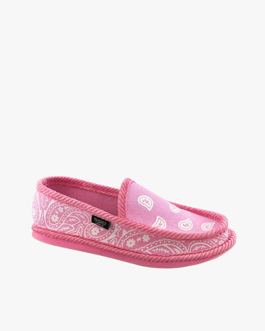 Trooper unisex shoes slip on Bandana Paisley pink