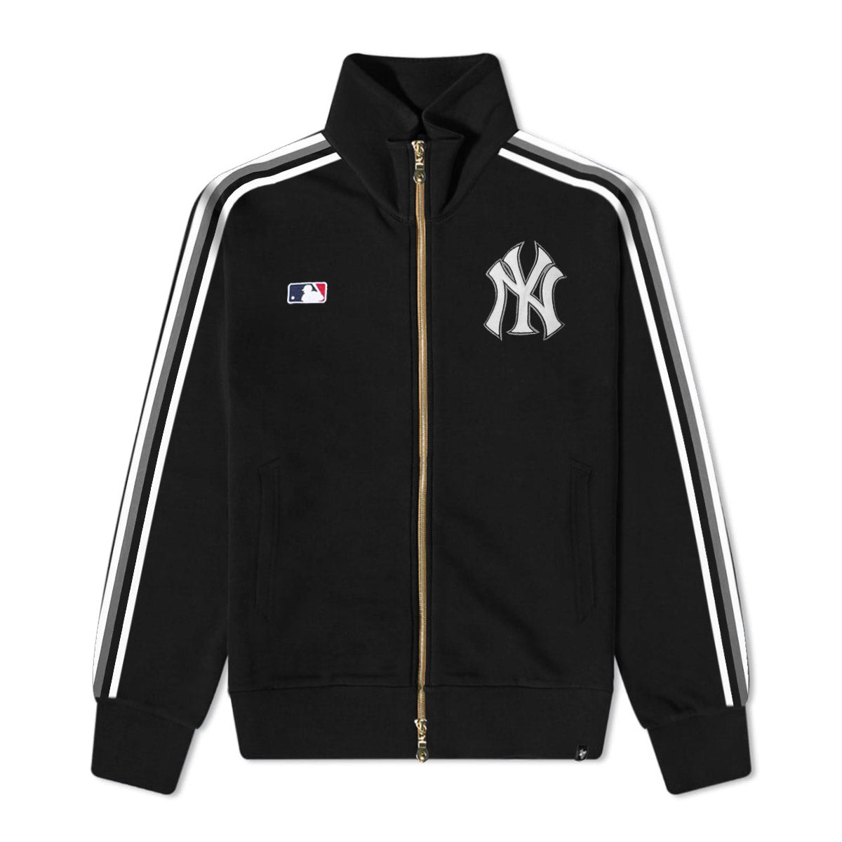 '47 Brand Felpa con zipda uomo New York Yankees nera