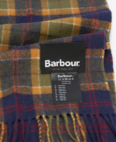 Barbour Sciarpa Unisex Lambswoll Verde