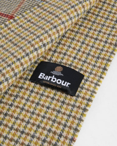 Barbour Sciarpa in lana da uomo reversibile Macklow