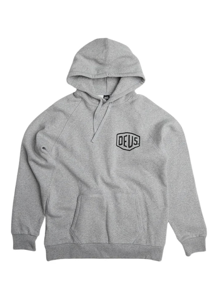 Deus Ex Machina Felpa con cappuccio da uomo Venice Address grigia