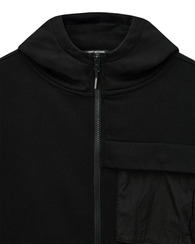 Weekend Offender Felpa con zip e cappuccio da uomo Daponte nera
