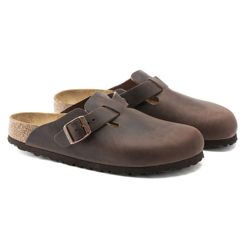 Birkenstock Sandalo unisex Boston  marrone (Calzata Stretta)