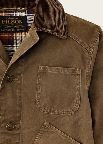 Filson Giacca da uomo Canvas Outfitters marrone