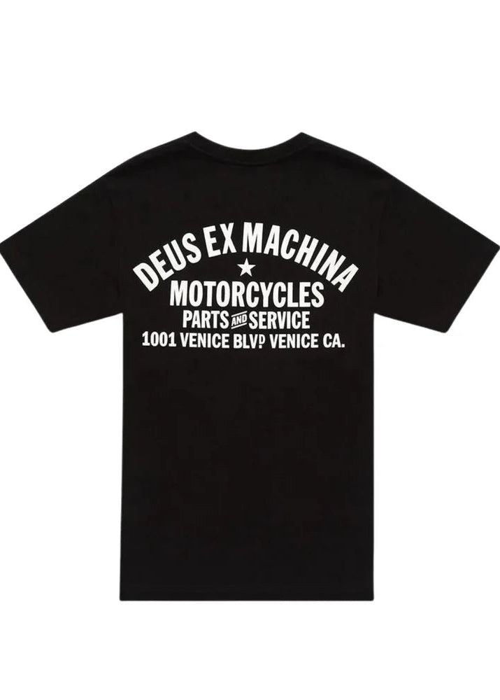 Deus Ex Machina T-Shirt da uomo manica corta Venice Address nera