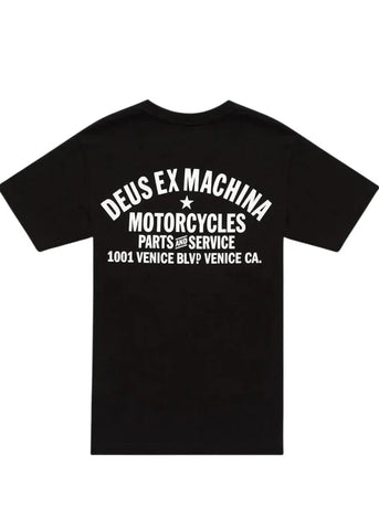 Deus Ex Machina T-Shirt da uomo manica corta Venice Address nera