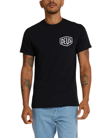 Deus Ex Machina T-Shirt da uomo manica corta Venice Address nera