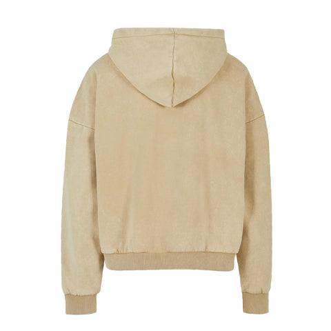 Bushwick Felpa unisex con zip e cappuccio Polo Club beige