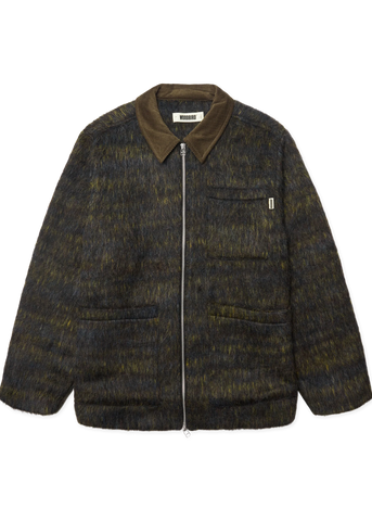Woodbird Giacca da uomo in mista lana Blade Hairy Zip