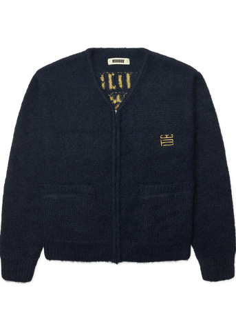 Woodbird Maglione con zip da uomo Koon Zip Tiger blu
