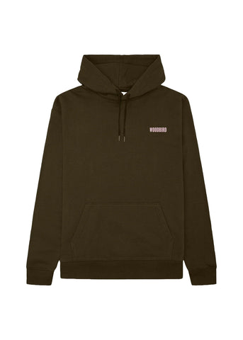 Woodbird Felpa da uomo con cappuccio Pacs Founded marrone