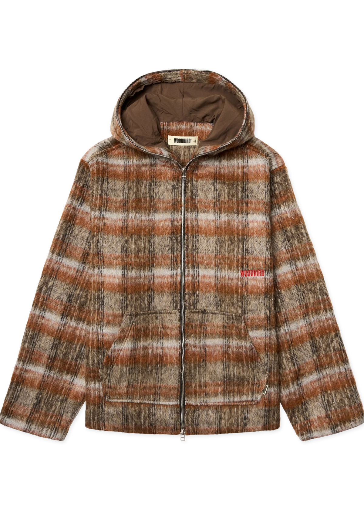 Woodbird Giacca a quadri da uomo Sheng Zip