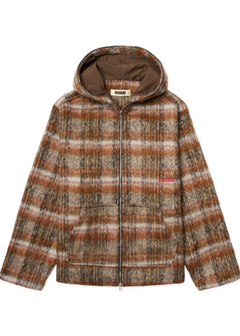 Woodbird Giacca a quadri da uomo Sheng Zip