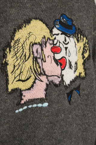 Pas De Mer Maglione in lana da uomo Hard Times grigio