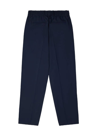Cnovetre Men's Comfortable Trousers in Cool Blue Wool 2214C492