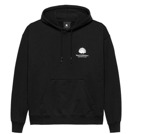 New Amsterdam Felpa Con Cappuccio Uomo Logo nera