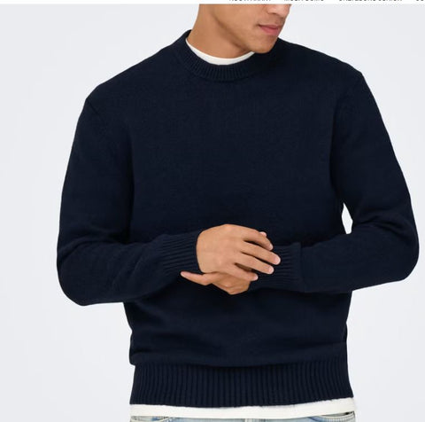 Only & Sons Maglia girocollo da uomo James blu