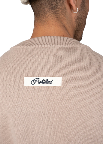 Prohibited Maglia da uomo Academy beige
