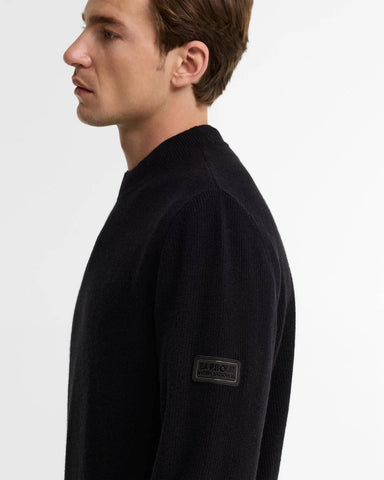 Barbour International Maglione girocollo da uomo Crawley nero