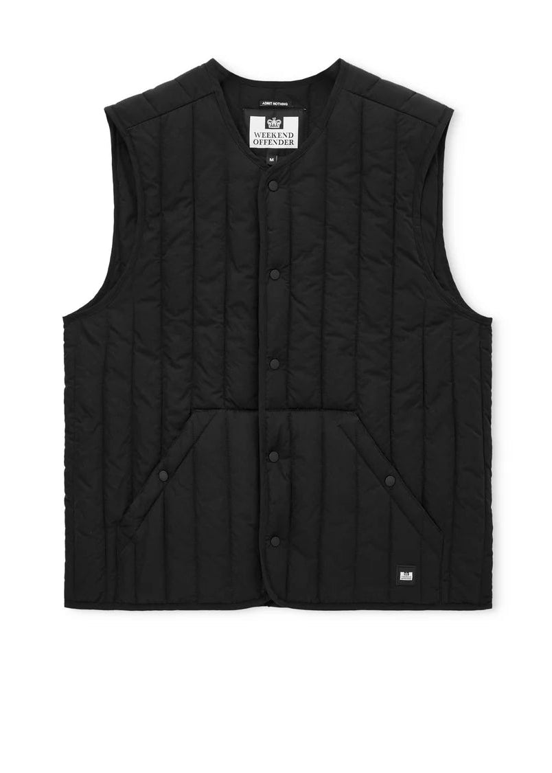 Weekend Offender Giacca smanicata da uomo Fitzpatrik nera