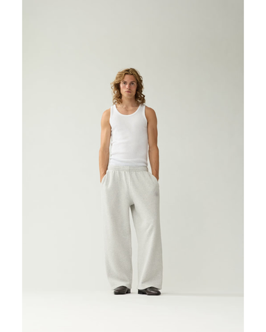 New Amsterdam Pantalone in felpa da uomo Chop Jogger grigio melange