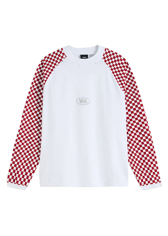 Vans by Slam Jam T-Shirt manica lunga Racing bianca/rossa