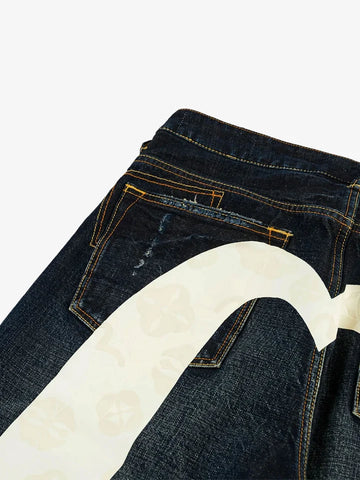 Evisu Jeans da buomo Daicock Printed Selvedge