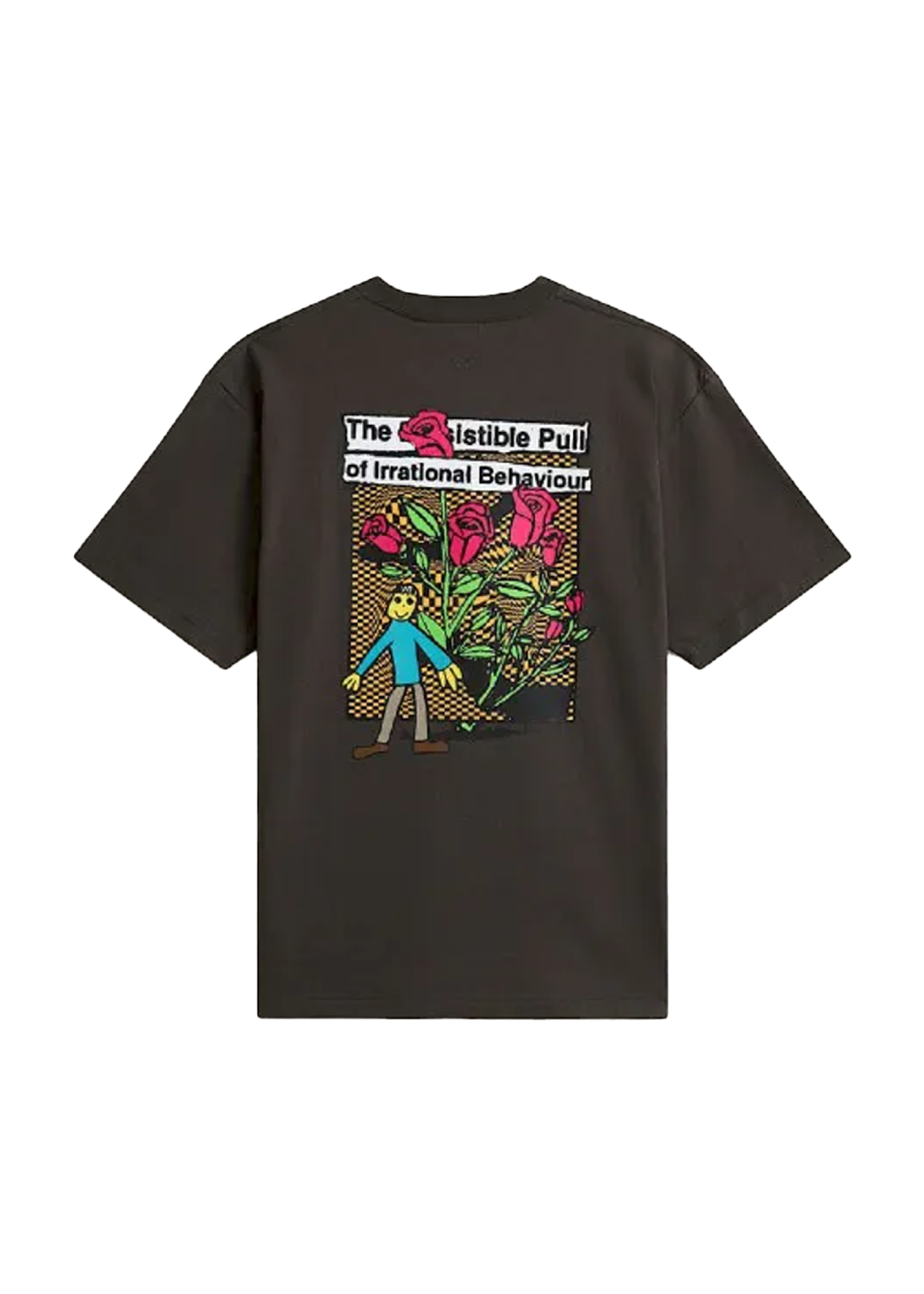 Vans T-Shirt da uomo manica corta Checkerboard Behaviour nera