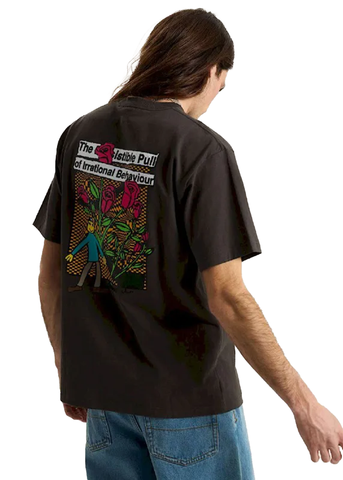 Vans T-Shirt da uomo manica corta Checkerboard Behaviour nera