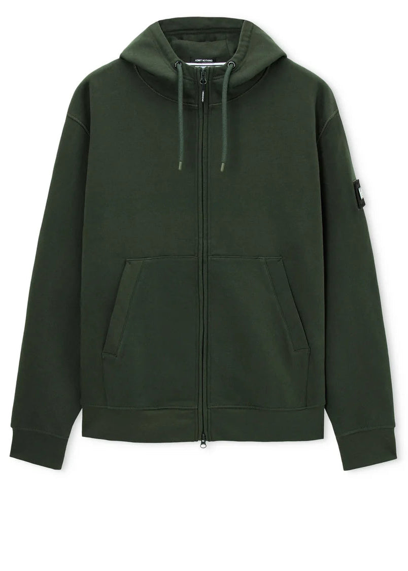 Weekend Offender Felpa con zip e cappuccio Winton verde