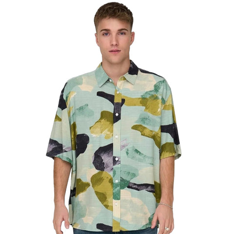 Only &amp; Sons Bud Men's Short Sleeve Shirt Multicolour