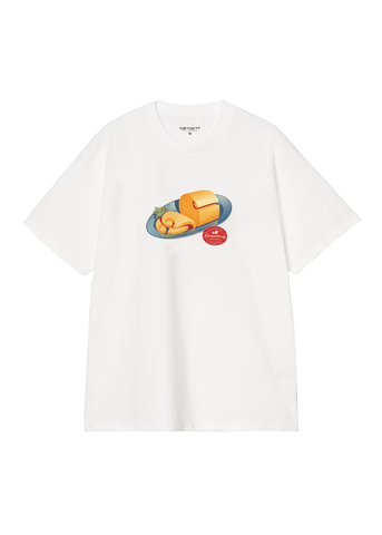 Carhartt Wip T-Shirt da uomo manica corta Fromage bianca