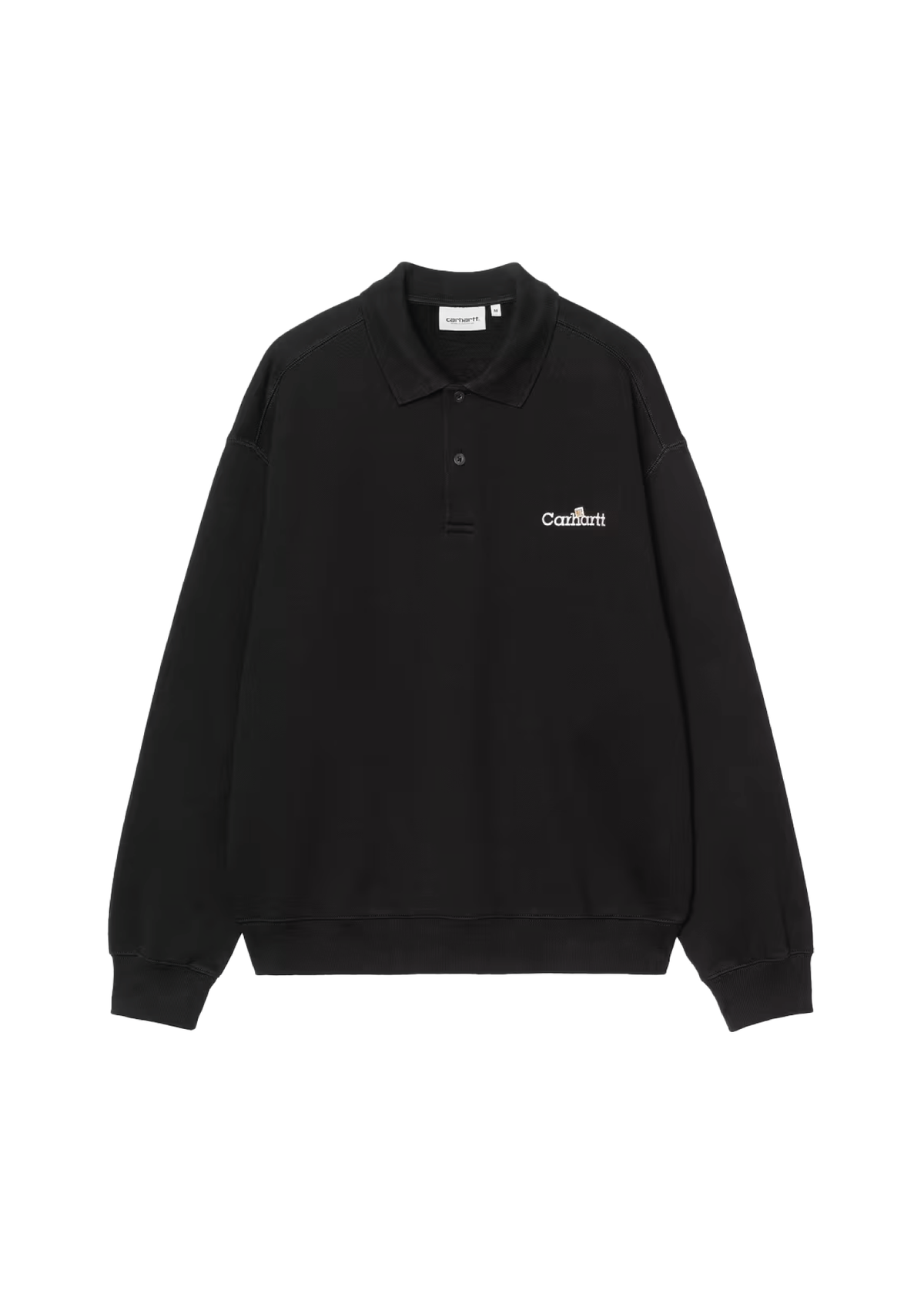 Carhartt Wip Felpa da uomo Label Polo nera