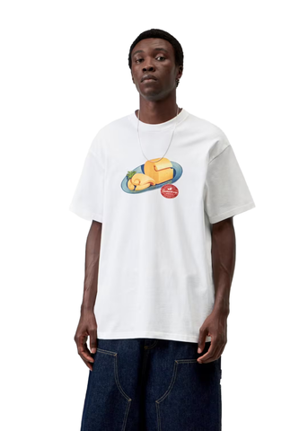Carhartt Wip T-Shirt da uomo manica corta Fromage bianca