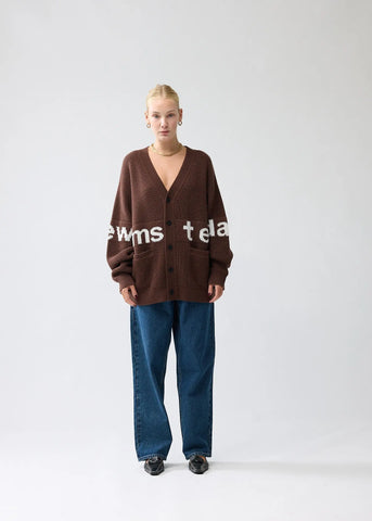 New Amsterdam Cardigan unisex Name Marrone