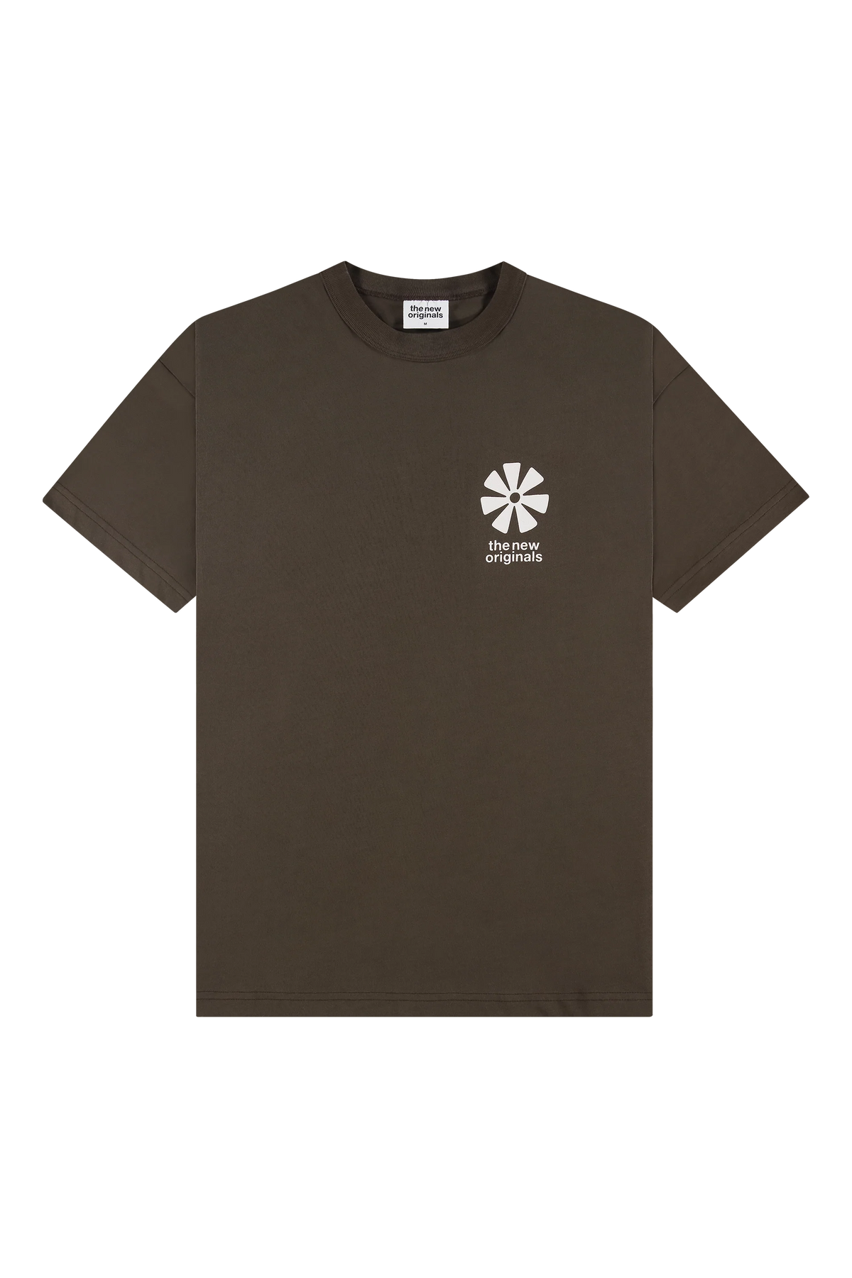 The New Original T-Shirt da uomo manica corta Ananse Adinkra marrone