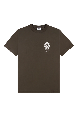The New Original T-Shirt da uomo manica corta Ananse Adinkra marrone