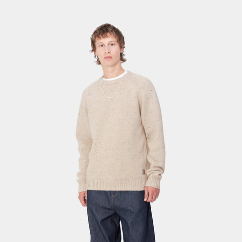 Carhartt Wip Maglia di lana da uomo Anglistic Beige